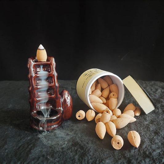 Natürliche Räucherkegel mit Rückfluss für Aromatherapie und Entspannung